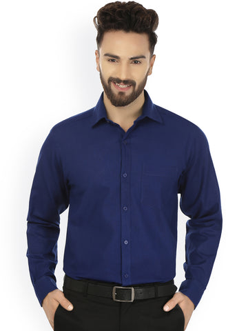 JAINISH Men Blue Comfort Fit Formal Shirt